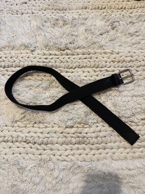 Madewell Women’s Black Woven Elastic Belt